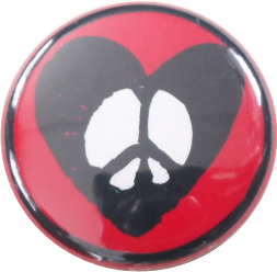 Herz mit peace sign Button